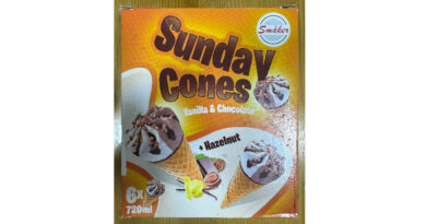 Отповикување на небезбеден производ, Sunday Cones – Vanilla & Chocolate